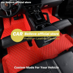 Leather Car Floor mats for Toyota C-HR CHR 2016 2017 2018  Carpets Rugs Pads Interior Parts must valge v&auml;rv