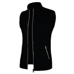 2025 S&uuml;gis/Talv Uus Meeste Lukuga Vest Fliisist Kootud Slim Fit Kampsun 3XL must
