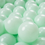 KiddyMoon 100 Balls 7cm/2.75in pehmest plastikust m&auml;ngupallid lastele v&auml;rvilised sertifitseeritud made in eu, piparm&uuml;nt 100 Balls/7cm-2.75in