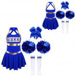 Lapsed, t&uuml;drukud, cheerleading r&otilde;ivad, kirjatr&uuml;kk, varrukateta tantsukleit, peakatted, lilled, triibulised sokid 7-8 Years