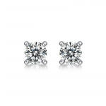 Bague Ringen S925 h&otilde;bedane sisestus 0,3 ct/0,5 ct/ 1 ct moissanite ajam&auml;rgiga k&otilde;rvar&otilde;ngad, lihtsad nelja k&uuml;&uuml;nega sisestus Uued kuumalt m&uuml;&uuml;davad k&otilde;rvar&otilde;ngad Nude Cargo(0.3ct*2) valge