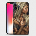 Musta t&uuml;druku seksikas naiste telefoni&uuml;mbris iPhone'ile Samsung Galaxy Redmi Xiaomi Oppo OnePlus Note SA 7 8 9 10 11 12 13 14 20 21 22 23 53 54 Pro Max Ultra iPhone 6 or 6S