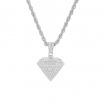 Iced Out ripats kaelakee 4mm zicron tennise ketiga Iced Out Bling kivikivist ketiga kaelakee meestele krae masculino 30inch(75cm)