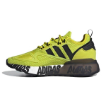 Adidas ZX 2K Boost J Julge Logo Graafika - Happekollane Laste tossud P&otilde;himust Must Pilvevalge FY2638 38