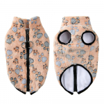 Fliisist koerariided soojad multifilmid s&uuml;gisene lemmiklooma jope kutsika kost&uuml;&uuml;mivest Teddy prantsuse buldog chihuahua v&auml;ikese koera kassi s&auml;rk ja mantel r&otilde;ivad XS pruun