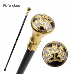 Kuldne &uuml;htsus ja usk Totem Reljeef jalutuskepp Moodne jalutuskepp Gentleman Crosier Knob jalutuskepp 93cm