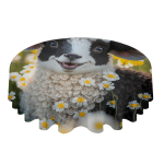 Lambakarikakrafarmi &uuml;mmargune laudlina veekindel lauakate pulmapeo kaunistamiseks s&ouml;&ouml;gilaua kate 4pcs 33x48 Table mat