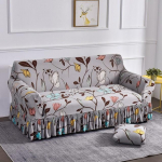 Lilletr&uuml;kiga diivanikate Stretch spandex diivani seelikukatted Elutoa jaoks m&otilde;eldud elastsed eemaldatavad diivanikatted 1Pc 1-seat 90-140cmS