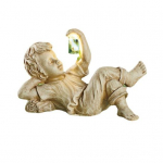 Aiaskulptuur P&auml;ikesevalgustusega Kid Design Resin Vintage poisit&uuml;druku kuju sise&otilde;uele girl