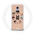 &Uuml;mbris Samsung Galaxy A8 2018 BTS TinyTAN animatsiooniplakatile RM Jin Suga J-Hope Jimin V ja Jungkook