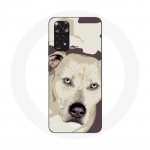 &Uuml;mbris Xiaomi Redmi Note 11S White Pitbull Dog jaoks