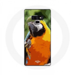 &Uuml;mbris Samsung Galaxy Note 9 Macaws Parrot Orange Green jaoks