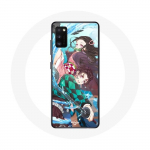 &Uuml;mbris Samsung Galaxy S20 Plus Tanjiro ja Nezuko Demon Slayer Kimetsu no Yaiba Anime jaoks
