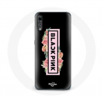 Coque pour Huawei P20 Blackpink Groupe de K-pop Logo Noir Rose Fond Noir