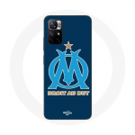 Coque Redmi Note 11 5G logo om olympique de marseille bleu Fond - Maniacase