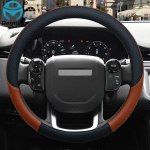 for Land Rover freelander 2 discovery 3 Car Steering Wheel Cover Leather 100% DERMAY Brand Auto Accessories must