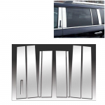 Ford Flex Keyless 2009-2018 2019 kroomitud sambapostidele, auto akna trimmikate BC veerukleebised h&otilde;bedased tarvikud