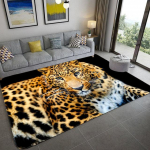 Moodne leopardimustriga vaip p&otilde;randal 3D loomatr&uuml;kiga suur vaip elutuppa pehme k&auml;snaga vannitoamatt imav libisemiskindel 160x200cm