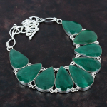 Tahuline Sambia smaragd kaelakee 925 sterlingh&otilde;bedast kaelakee reguleeritava keti ja ehtsa v&auml;&auml;riskiviga k&auml;sitsi valmistatud kaelakee kingituseks Adjustable