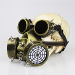 Steampunk Gas Mask Goggles Cosplay Props Gothic Anti-Fog Haze Mees and Women Mask pronksi