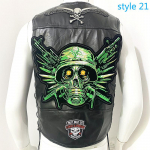 Vest Street Punk Vest Jope Varrukateta Harley Mootorrattam&auml;rgi Tikitud Vest L
