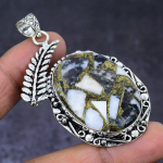 Natural Zebra Jasper Gemstone 925 Steling Silver Jewelry Pendant 2.44 q6c46