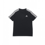 Adidas 3-Triibuline &Uuml;mmarguse Kaelusega Treening T-s&auml;rk Meeste Topid Must GL3732 S