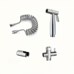 1 komplekt WC-poti bidee pihusti k&auml;sitsi vannisegistiga, vannitoa k&auml;sitsi bidee pihusti, isepuhastuv du&scaron;iotsik