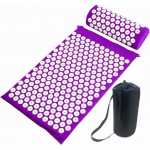 Akupressuurimatt Sensi Massaažimatt Padjakomplekt Kuznetsovi Aplikaator kaelale jalale Joogamatt n&otilde;eltega Seljamassaažipadi Purple Set