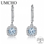 Umcho S&otilde;brap&auml;eva kingitus tsirkoon Stone Drop 925 h&otilde;bedane naiste k&otilde;rvar&otilde;ngad mood elegantsed peoehted kividega k&otilde;rvar&otilde;ngad h&otilde;be