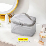 Naiste l&auml;bipaistev v&otilde;rk, mis sobib ideaalselt kosmeetikatoodete meigi- ja tualett-tarvete jaoks. S-single layer must