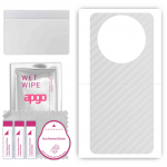 apgo Protective Skin Sticker for the back compatible with Honor X40 GT, Wrap Film, Foil, Vinyl - Pattern Transparent Carbon