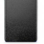 apgo Protective Skin Sticker for the back compatible with Sharp Aquos V7 Plus, Wrap Film, Foil, Vinyl - Pattern Black Honeycomb