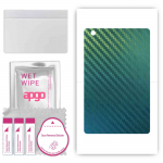 apgo Protective Skin Sticker for the back compatible with Acer Sospiro AS8W, Wrap Film, Foil, Vinyl - Pattern Carbon Chameleon CAKA1