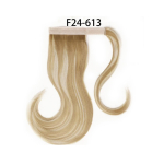 S&uuml;nteetiline pikk sirge m&auml;his hobusesabaga juuksepikendusega kuumakindel ponisaba v&otilde;ltsjuuksed naistele 45cm