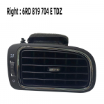 Ruili258 1 kroomitud eesmine armatuurlaud AC &otilde;hu v&auml;ljalaskeava ventilatsiooniavad VW Cross Polo 5 6R sedaanile GTS Vento 2011-2013 Matte black right