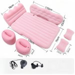 General Motors T&auml;ispuhutav Voodi Tagumistele Istmetele Pehme Pl&uuml;&uuml;sist &Otilde;hkpadjaga Voodi Auto Reisimiseks Voodi Kaasaskantav ja Mugav Madrats roosa