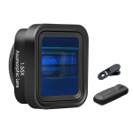 Mobiiltelefoni anamorfne filmiobjektiiv 1,55-kordne deformatsiooniga filmitegemise objektiiv Telefoni objektiiviga must