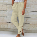 Naiste suvine elastne v&ouml;&ouml;tasku, &uuml;hev&auml;rviline puuvillane linane laia s&auml;&auml;rega p&uuml;ksid lahtised &uuml;heksa punktiga p&uuml;ksid L must