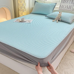 Klass A 3D J&auml;&auml;oa J&auml;&auml;siidist K&uuml;lm Matti Komplekt Kolmest Masinpestav Voodilina, Kummiga Voodilina, Suvine Konditsioneeri Pehme Matt 200x220cm-3pcs
