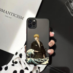 Kurosaki Ichigo Bleach Anime telefoni&uuml;mbris iPhone'ile 13 12 11 Pro Max Xs Xr X 7 8 Plus must matt l&auml;bipaistev kate iPhone 13pro max