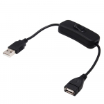 30 cm USB-kaabel koos sisse-/v&auml;ljal&uuml;litusl&uuml;litiga kaabli pikendusl&uuml;litiga USB-lambi jaoks USB-ventilaatori toiteliini vastupidav adapter