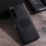 Luksuslik PU-nahast Magsafe magnetiline telefoni&uuml;mbris Sony Xperia 1VI 10 VI 5V 10V 5 IV 10 IV 1 IV 10 III Matt p&otilde;rutuskindel juhtmevaba laadimise tagakaas For Xperia 5 IV