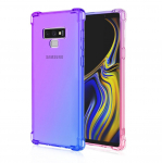L&auml;bipaistev armas gradientne telefoni&uuml;mbris, &otilde;huke kriimustusvastane painduv TPU kate, p&otilde;rutuskindel kaitse&uuml;mbris Samsung Galaxy Note10 Lite Note20 Ultra Xcover6 Pro jaoks Samsung Galaxy Note10 lilla/sinine