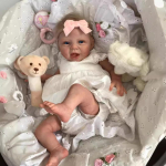 22-tolline pehmest puuvillasest riidest keha Reborn Doll Hani Nii t&otilde;esti nagu vasts&uuml;ndinud taass&uuml;nni nukk Elutruu vereveeni n&auml;htav imitatsioon Beebinukk Lapse p&uuml;hadekingid cloth body
