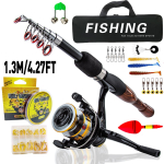 &Uuml;lipikk Teleskoopiline Landip&uuml;&uuml;k &Otilde;ngeritv 1.3-1.8 M &Otilde;ngeritv Kaasaskantav Mereritv P&uuml;&uuml;gitarvikute Komplekt 5.2:1 &Uuml;lekandearviga Rull Kalastusvarustuse Kott Kalastusvarustuse Komplekt With bag 1.3m