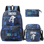 3 tk/komplekt Anime &uuml;hes t&uuml;kis seljakott &otilde;lakotiga pliiatsitaskuga poisst&uuml;drukule Back To School Bookbag Naiste reisikott Mochila