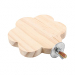 Lemmiklindude alus Naturaalsest puidust lillepilvekujuline lindude ahvena platvorm Flower