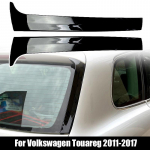 1 paar ABS plastikust l&auml;ikivmust auto tagaakna k&uuml;lgspoiler Volkswagen VW Touareg 2011-2017 jaoks