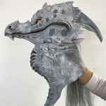 Dragon Mask Cosplay Halloween festivali balli s&uuml;nnip&auml;eva karnevali rollim&auml;nguks